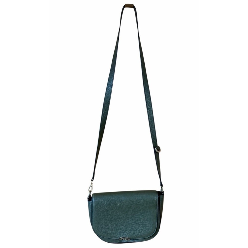 Henri Bendel Dalton Green Crossbody Messenger Bag Broken Clasp